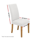 Dining Chair Covers 4x Slipcovers Stretch Banquet Wedding Black