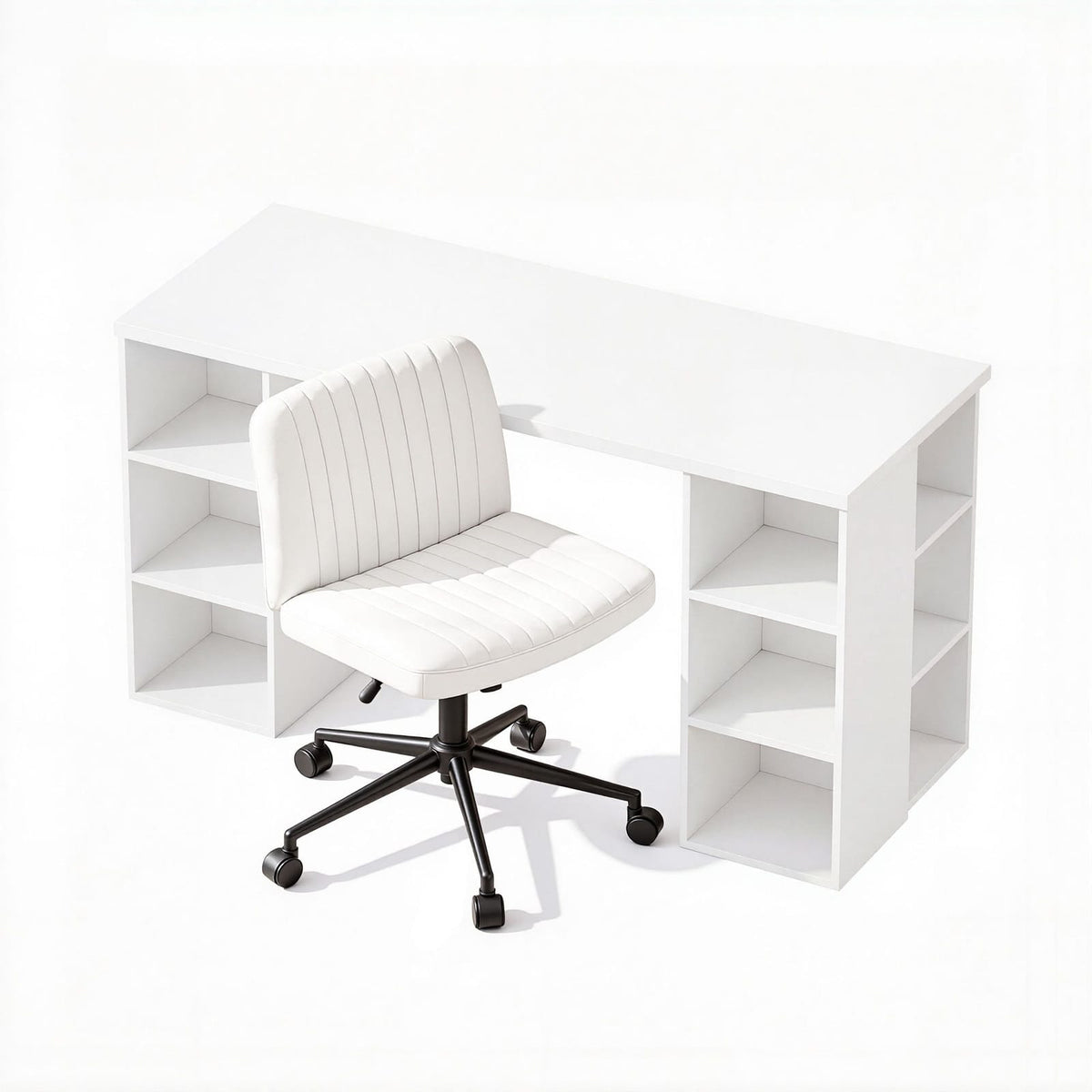 Computer Desk Set 150cm White 150x59x75cm