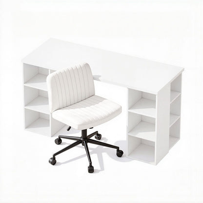 Computer Desk Set 150cm White 150x59x75cm