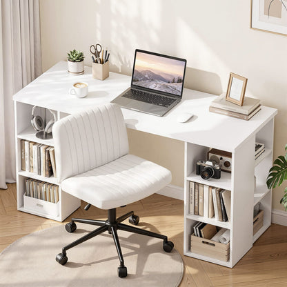 Computer Desk Set 150cm White 150x59x75cm
