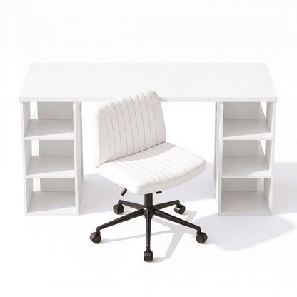 Computer Desk Set 150cm White 150x59x75cm