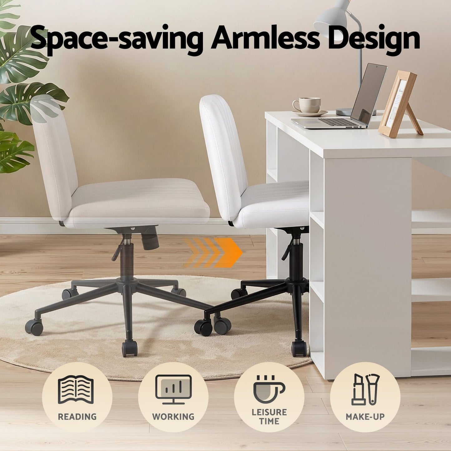 Computer Desk Set 150cm White 150x59x75cm