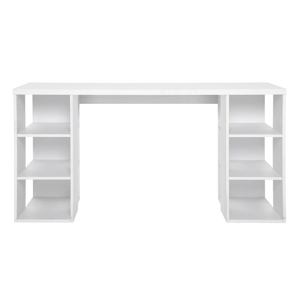 Computer Desk Bookshelf White 150Cm