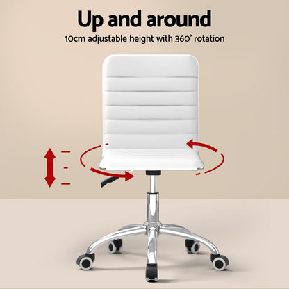 Computer Desk Office Set White 78x52.5x156cm