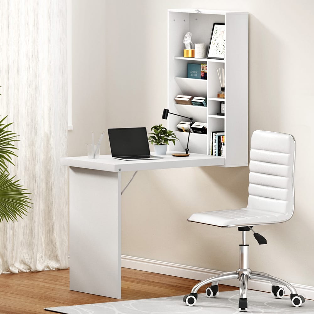 Computer Desk Office Set White 78x52.5x156cm