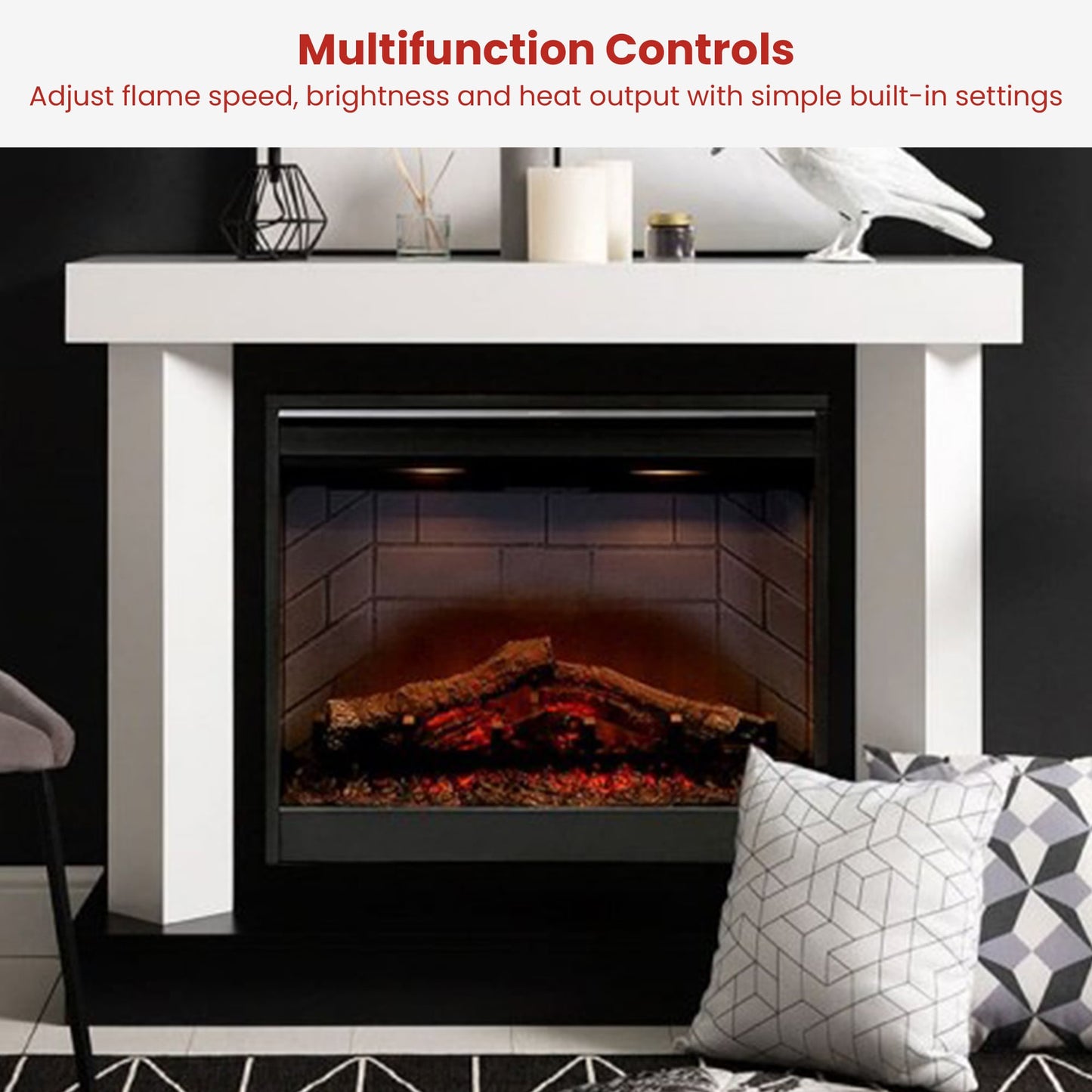 Electric Firebox Heater 26 Inches