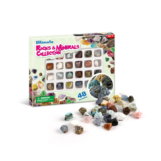 Ultimate rocks & minerals collection 48pcs