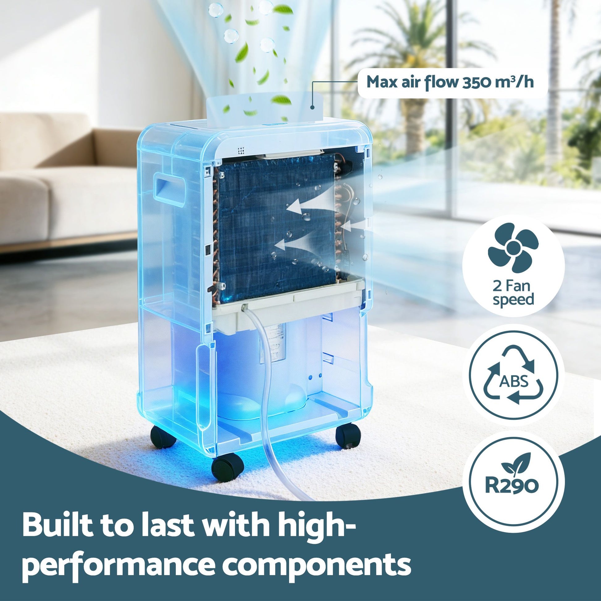 70L Commercial Dehumidifier 8.5L Tank | HomeAndLiving - 6