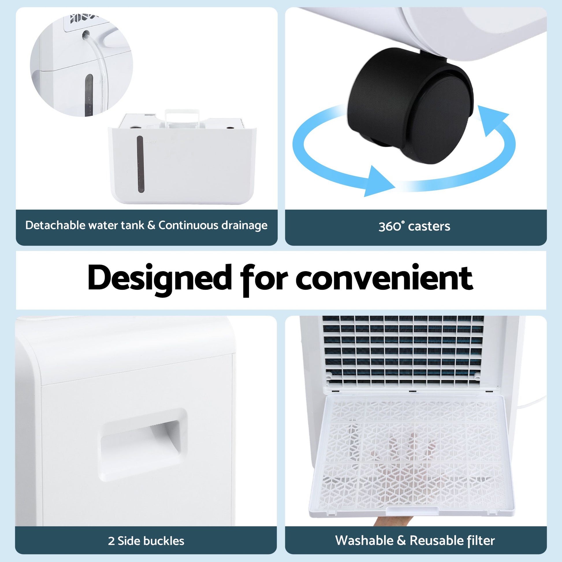 70L Commercial Dehumidifier 8.5L Tank | HomeAndLiving - 7