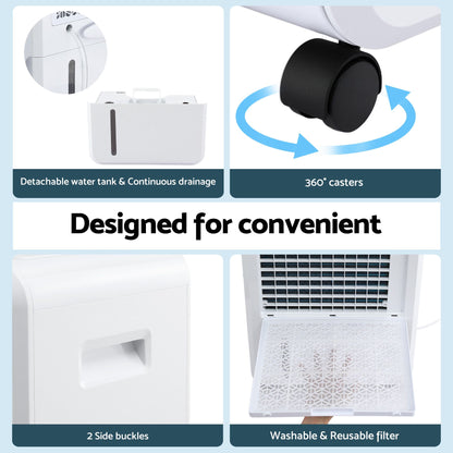 70L Commercial Dehumidifier 8.5L Tank | HomeAndLiving - 7