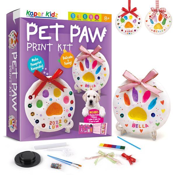 pet paw print craft kit