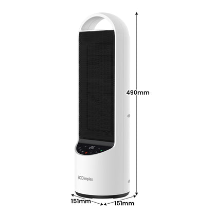 Dimplex 2kW Personal DC Digital Ceramic Heater Black & White Home Office