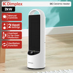 Dimplex 2kW Personal DC Ceramic Heater Black & White Compact Home Heater