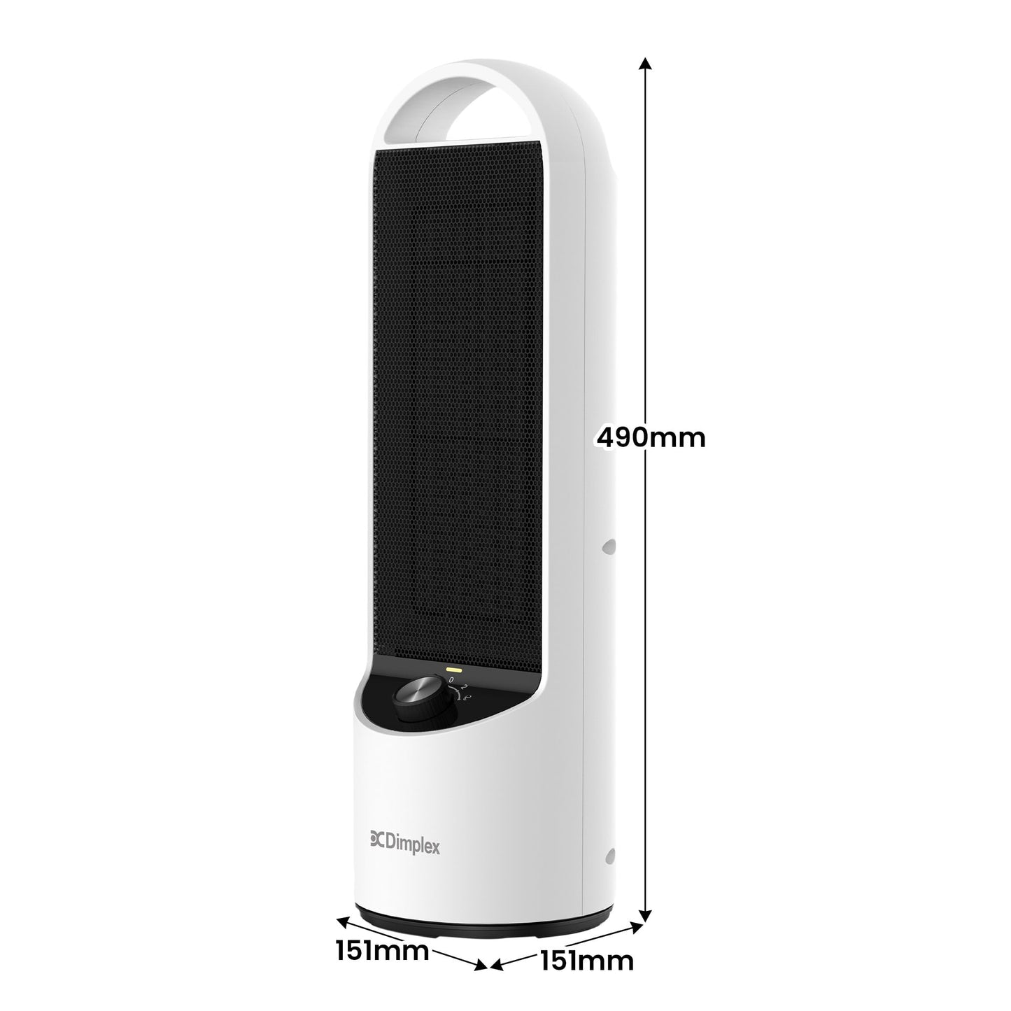 Dimplex 2kW Personal DC Ceramic Heater Black & White Compact Home Heater