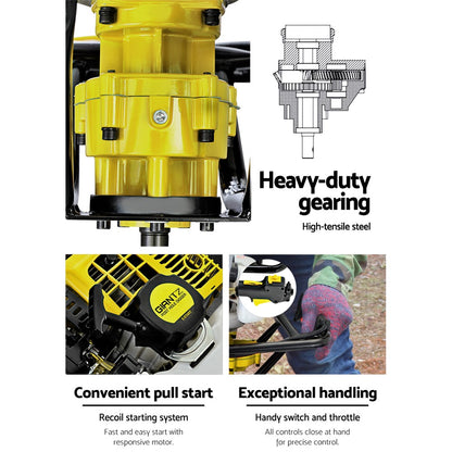 92Cc Post Hole Digger Motor Only Petrol Engine Yellow