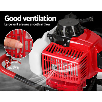 80Cc Petrol Post Hole Digger Motor Only Engine Red