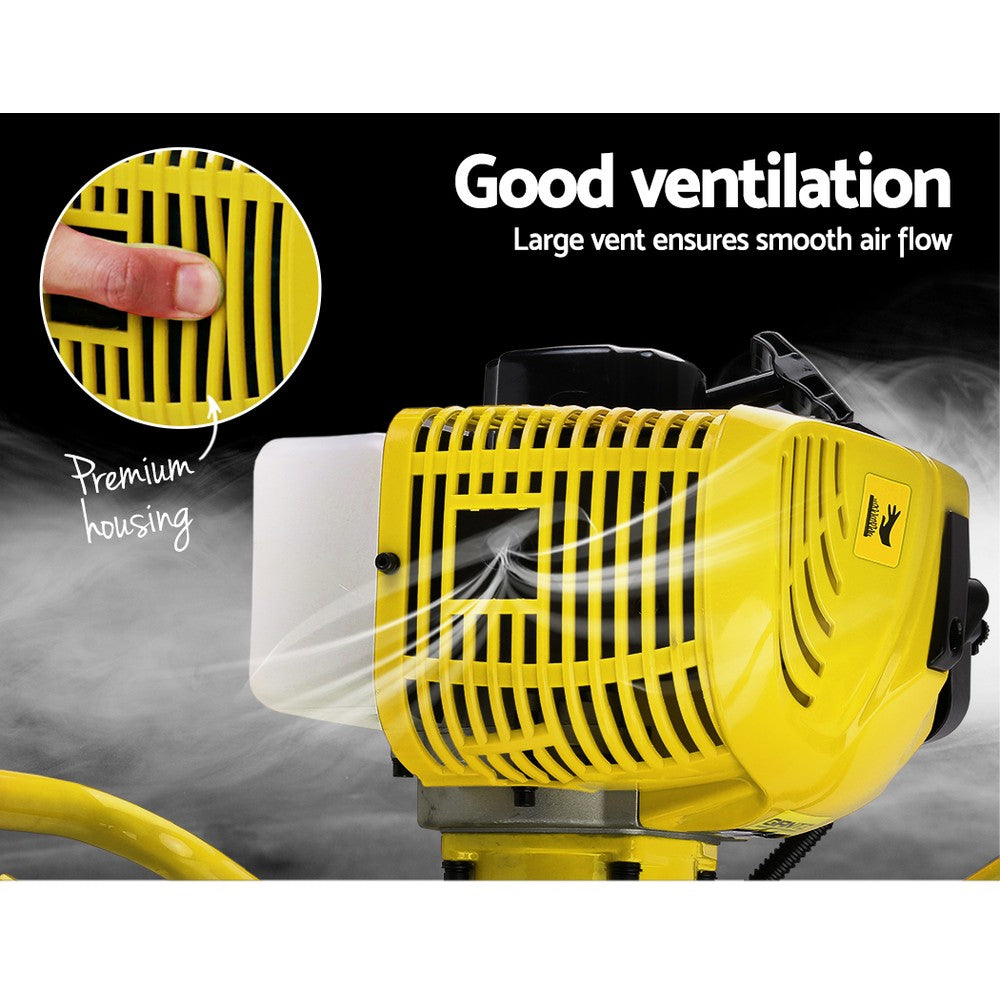 80Cc Post Hole Digger Motor Only Petrol Engine Yellow