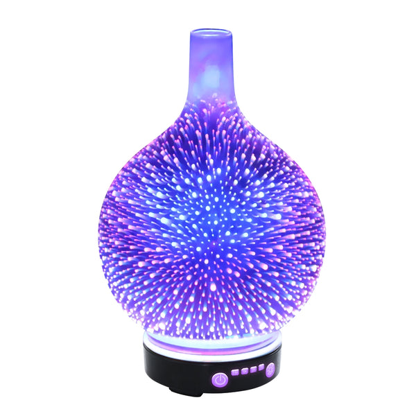  Aroma Diffuser Aromatherapy 3D Glass 100Ml