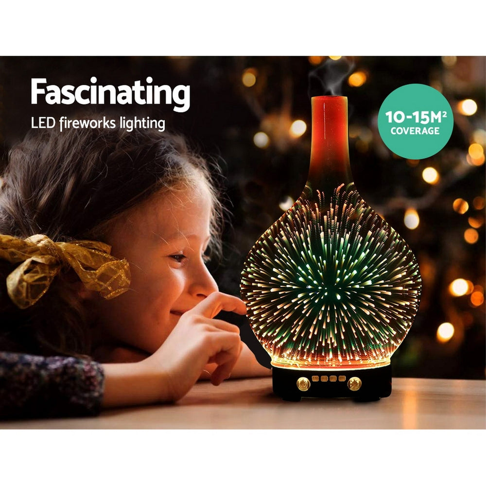 Aroma Diffuser Aromatherapy 3D Glass 100Ml