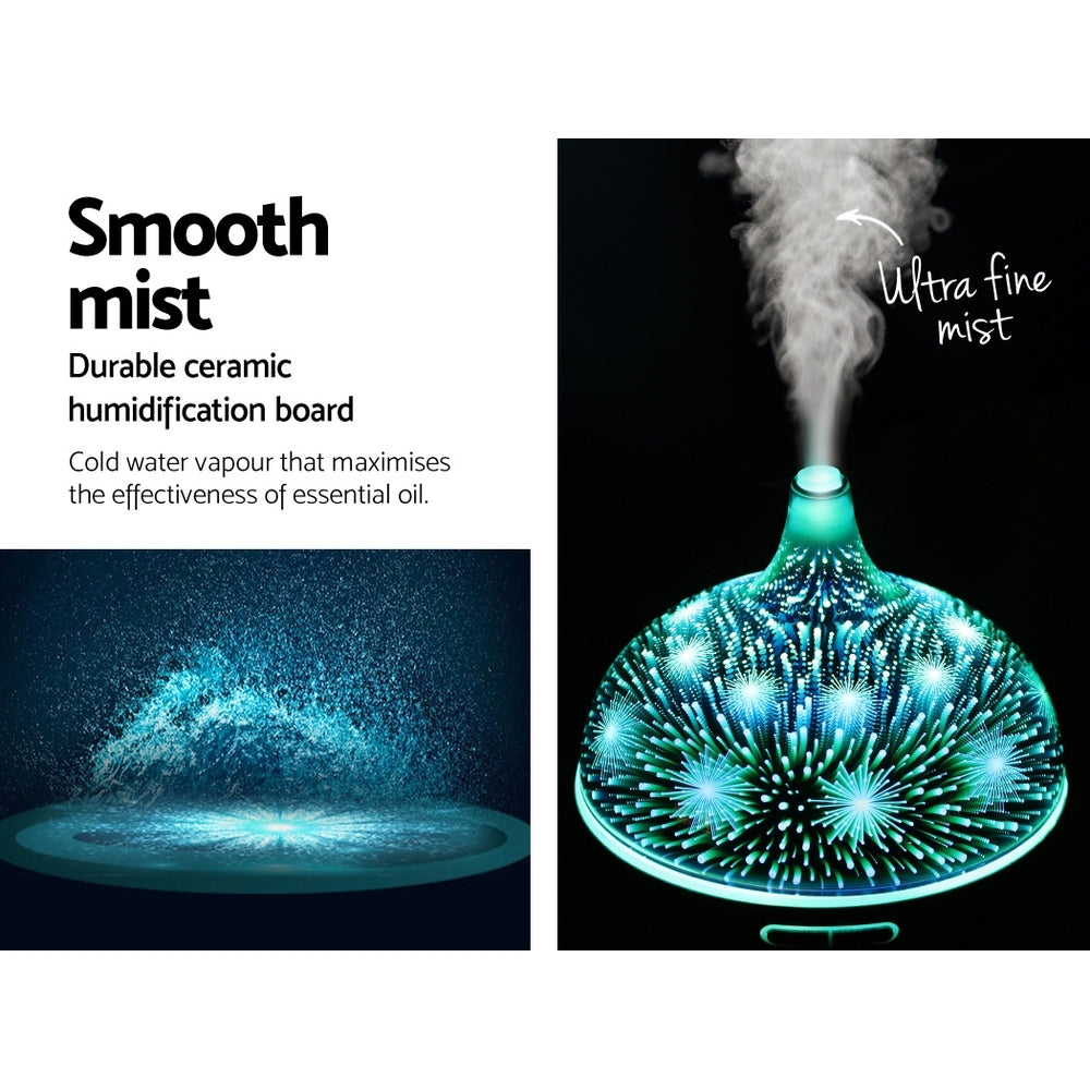 Aroma Diffuser Humidifier LED Night Light 400ml - Remote