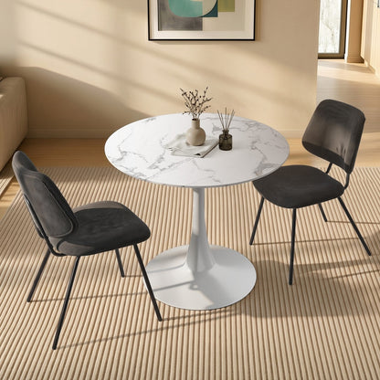 Round Dining Table Set 100cm 5-Piece Green | HomeAndLiving