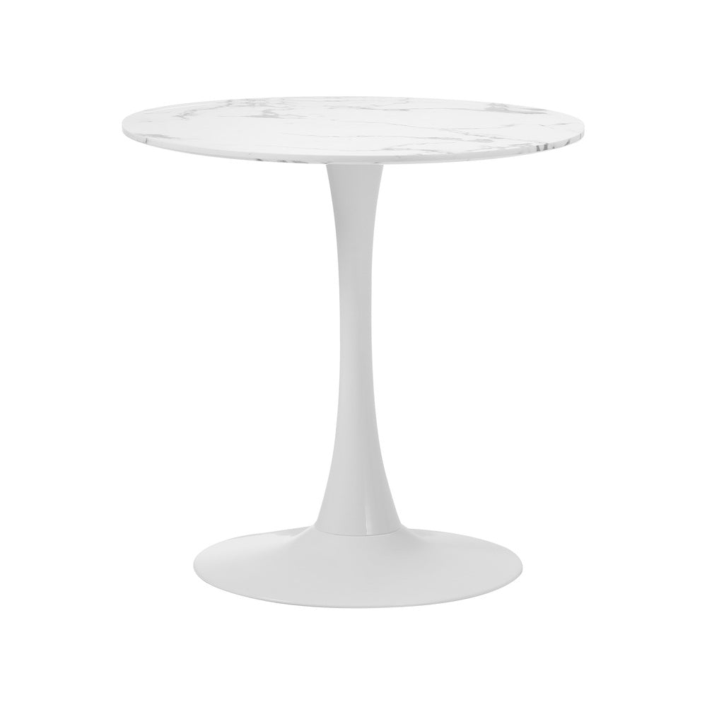 Round Dining Table Set 2 Chairs Marble | HomeAndLiving - 5