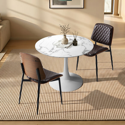 White dining table
