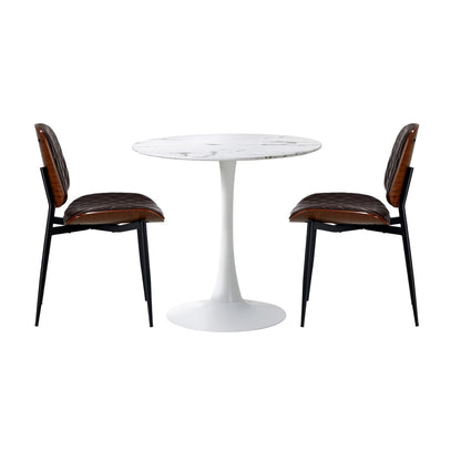 White dining table, view 6