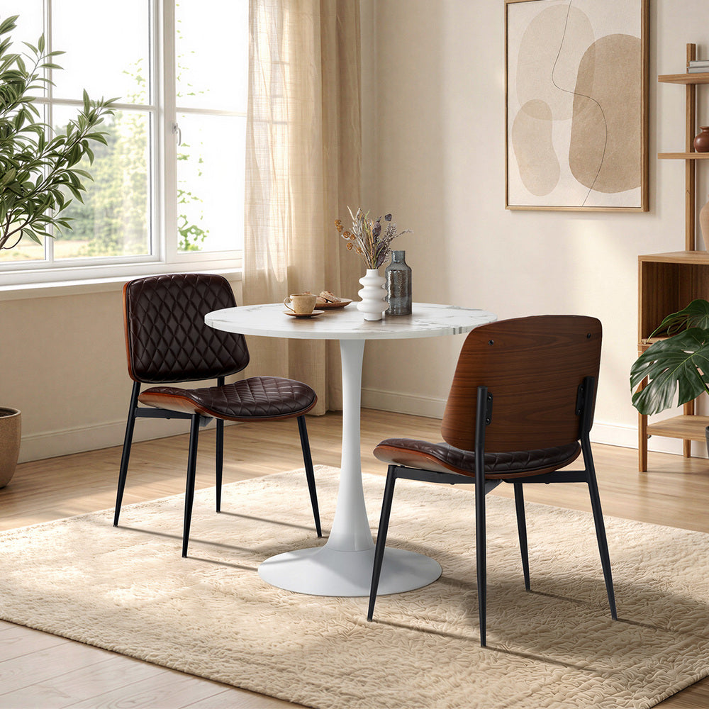 White dining table, view 10