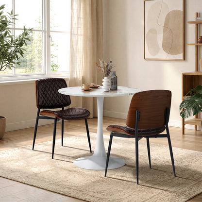 White dining table, view 10