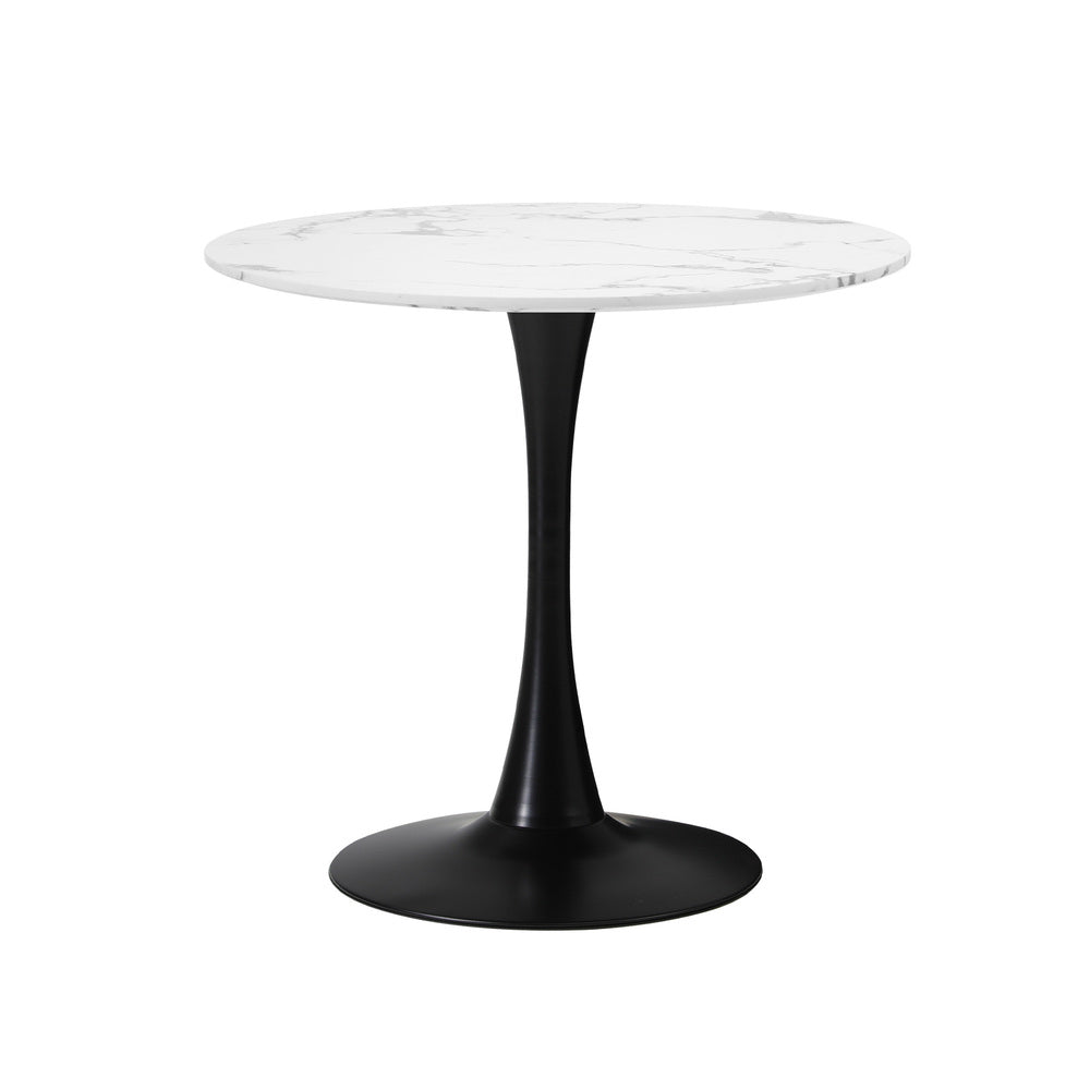 Round Dining Table Set White 52x48x80cm