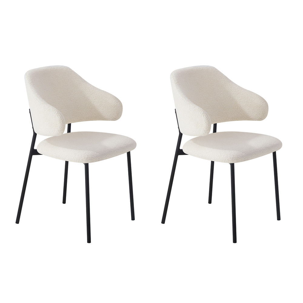 Round Dining Table Set White 52x48x80cm
