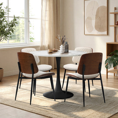Dining Set White 90cm