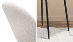 90cm Round Dining Table with 4PCS Chairs White and Black
