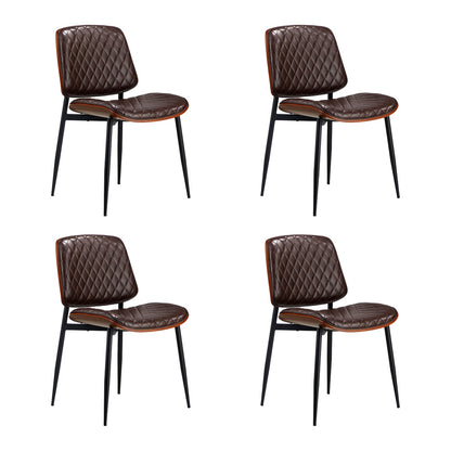 Dining Table Set 90cm Brown