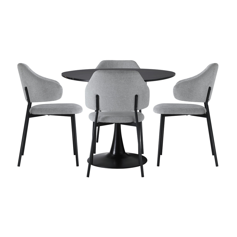 White dining table 52x48x80cm, view 8
