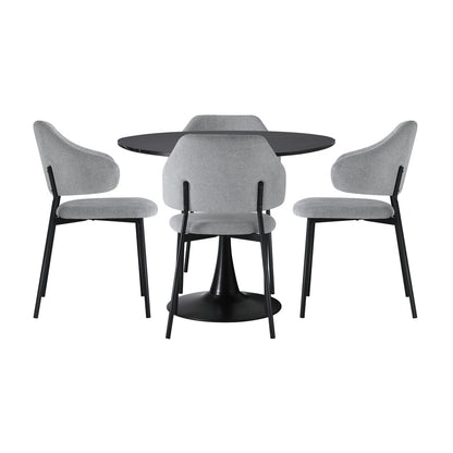White dining table 52x48x80cm, view 8