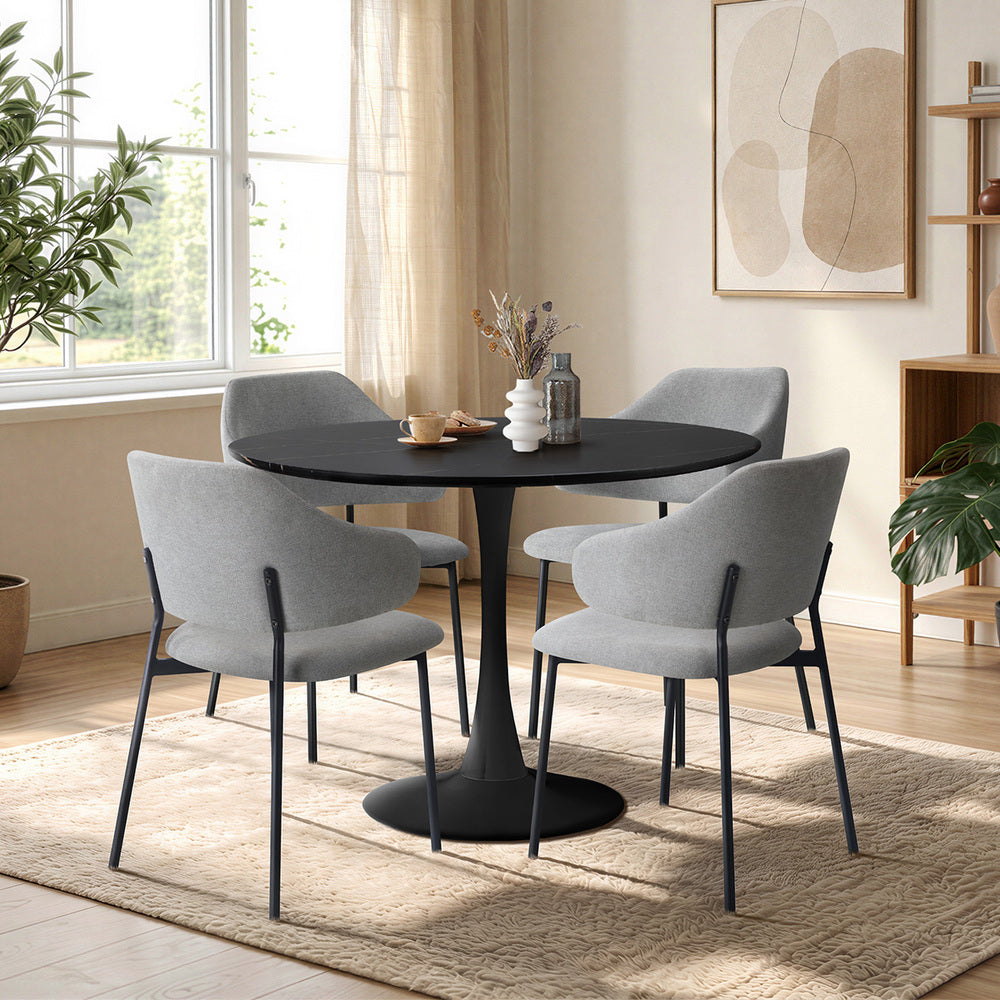 White dining table 52x48x80cm, view 6
