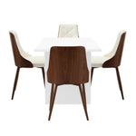 4-Seater Rectangle Dining Table With Chairs Wooden Dining Set