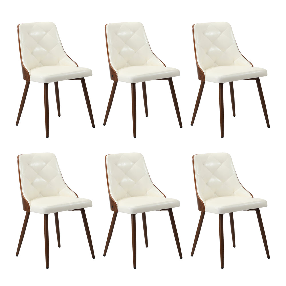 6-Seater Dining Table Set Wood Rectangular and Chairs Modern DiningPro