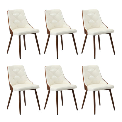 6-Seater Dining Table Set Wood Rectangular and Chairs Modern DiningPro