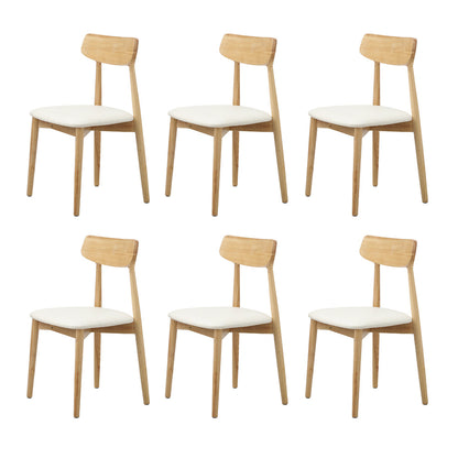 Wooden 6-Seater Dining Table and Chairs Set for Kitchen or Dining Room