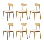Wooden 6-Seater Dining Table and Chairs Set for Kitchen or Dining Room