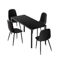 4-Seater Dining Set 1.2m Rectangular Table and Chairs
