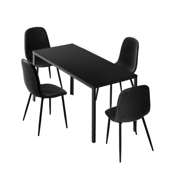  4-Seater Dining Set 1.2m Rectangular Table and Chairs