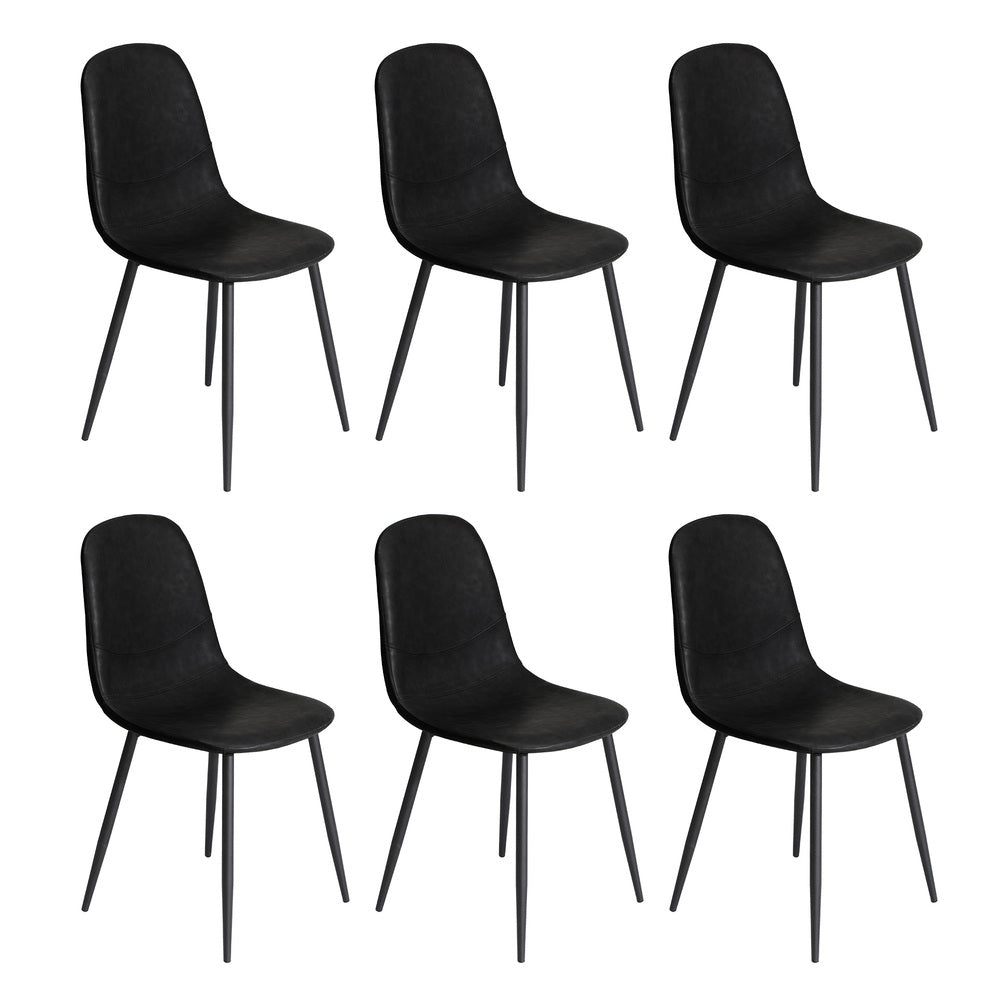 6-Seater Dining Set 1.4m Rectangular Table and Chairs