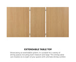 200cm Extendable Dining Table with 6PCS Dining Chairs PU Leather White