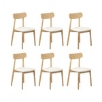 200cm Extendable Dining Table with 6x Dining Chairs PU Leather Natural