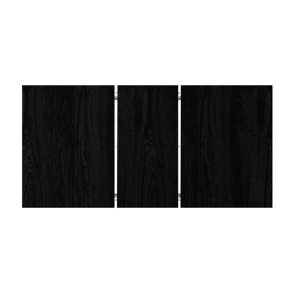 160cm Extendable Dining Table with 4x Dining Chairs PU Leather Black