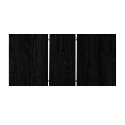 160cm Extendable Dining Table with 4x/6x Hans Wegner Dining Chairs Black
